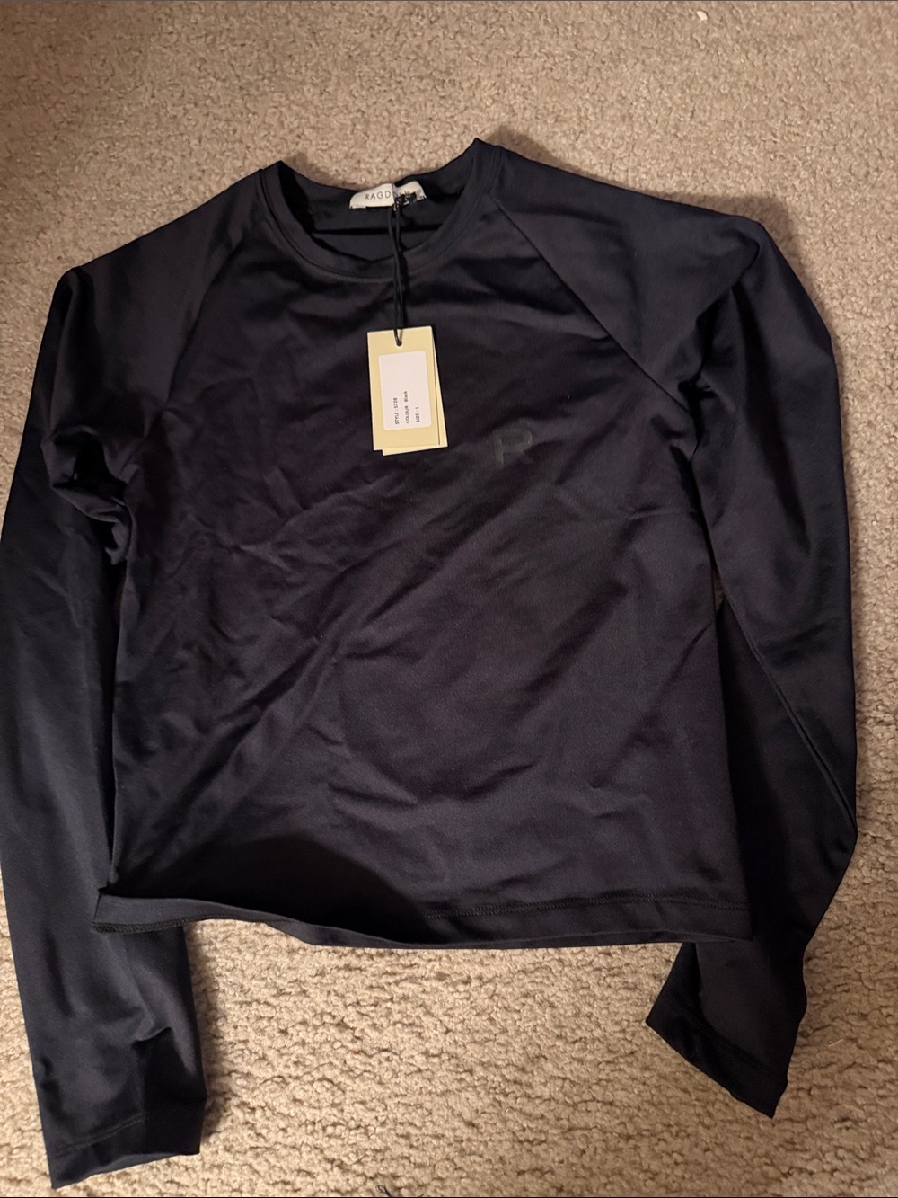 Ragdoll Black Long Sleeve Tee
